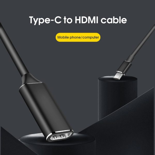 kebidu USB C to HDMI Adapter 4K 30Hz Cable Type C HDMI for MacBook Samsung Galaxy S10 Huawei Mate P20 Pro USB-C HDMI Adapter - Image 2
