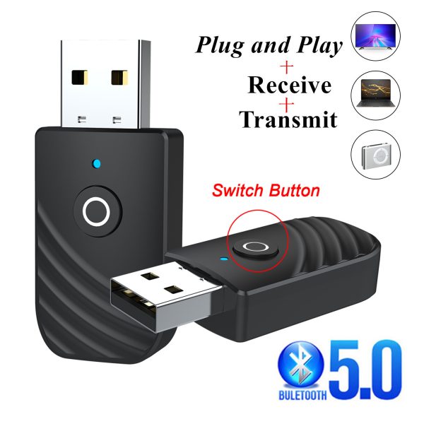 New 5.0 Bluetooth Audio Receiver Transmitter Three in One USB Adapter TV Computer Car SY319 - Image 2