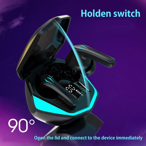 TWS Wireless Headphones Bluetooth Earphones Gaming Binaural Low Latency Digital Display Stereo Breathing Light Headset with Mic JS18 - Image 6