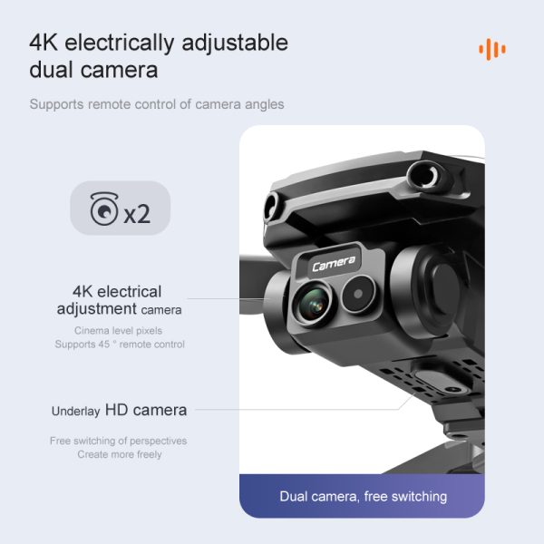 New UAV RG100PRO-Sided Obstacle Avoidance Four Axis Aircraft Brushless Motor 4K HD Aerial Photography Optical Flow RC Drone - Image 4