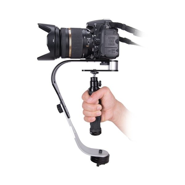 Mini handheld stabilizer Video Steadicam for Digital Camera HDSLR DSLR Camcorder DV Mobile Phone + Gloves free shipping - Image 2