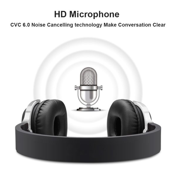 New Bee Wireless Bluetooth Headphone Stereo Portable Folder Headset Earphone with Sport App Microphone NFC for Phone Computer TV - Image 3