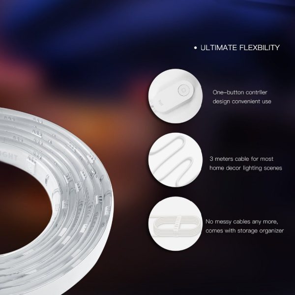 Yeelight RGB LED 2M Smart Light Strip Smart Home for Mi Home APP WiFi Works with Alexa Google Home Assistant 16 Million Colorful - Image 4