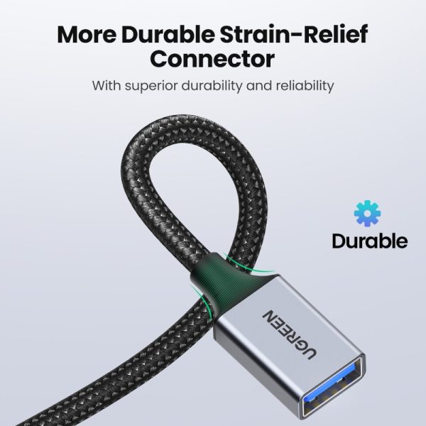 UGREEN USB Extension Cable USB 3.0 Extender Cord Type A  Male to Female Data Transfer Lead for Playstation Flash Drive USB 2.0 - Image 5