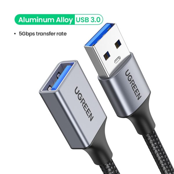 UGREEN USB Extension Cable USB 3.0 Extender Cord Type A  Male to Female Data Transfer Lead for Playstation Flash Drive USB 2.0 - Image 9