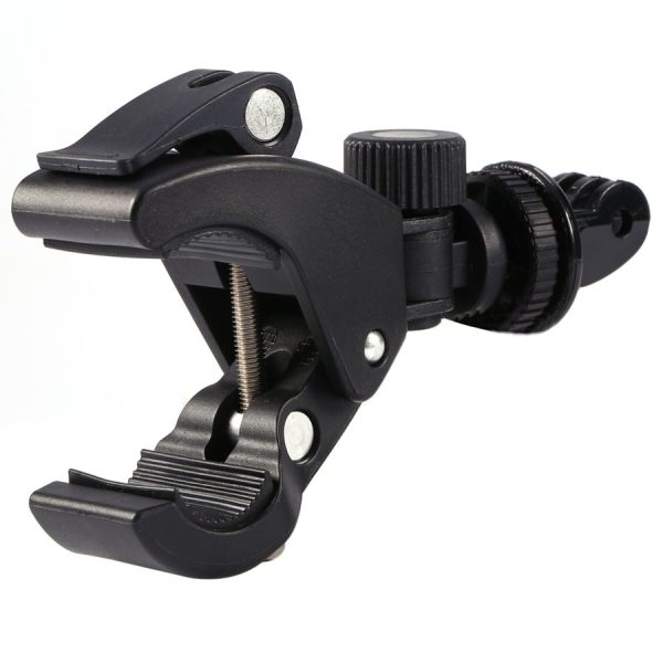 GloryStar Black Bike Bicycle Motorcycle Handlebar Handle Clamp Bar Camera Mount Tripod Adapter For Gopro Hero 1 2 3 3+ 4 - Image 4