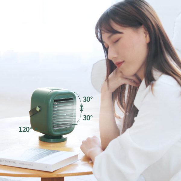 New Water-Cooled Air-Conditioning Fan Household Creative Desktop Small Refrigerator Mini Humidification Spray Fan Lamp - Image 4