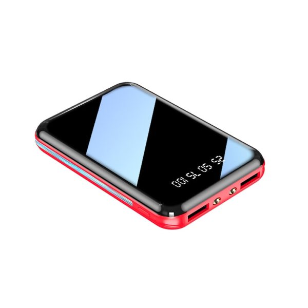 20000mAh Mini Power Bank Portable Charger Mirror Screen LED Digital Display Powerbank External Battery Pack Power Bank Powerbank - Image 10
