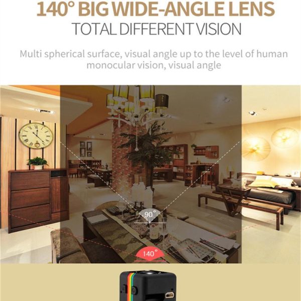 SQ11 HD 1080P Car Home CMOS Sensor Night Vision Camcorder Micro Cameras mini Camera cam DVR DV Motion Recorder Camcorder SQ 11 - Image 5