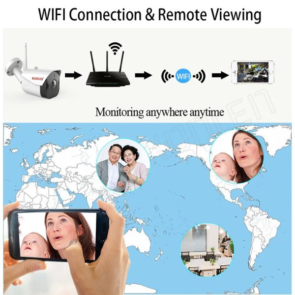 KONLEN WIFI Tuya Smart Life 1080P HD 2MP IP Camera Security Outdoor Bullet Wireless Surveillance Google Home Alexa CCTV Video - Image 3
