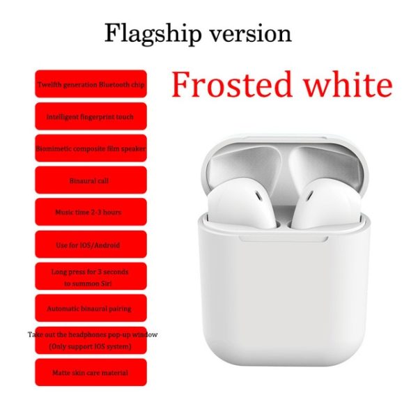 i12 Tws Wireless headphones Bluetooth earphones pink gamer headset Earbuds 5.0 - Image 14