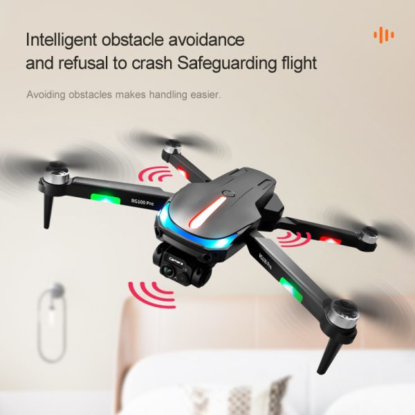 New UAV RG100PRO-Sided Obstacle Avoidance Four Axis Aircraft Brushless Motor 4K HD Aerial Photography Optical Flow RC Drone - Image 3