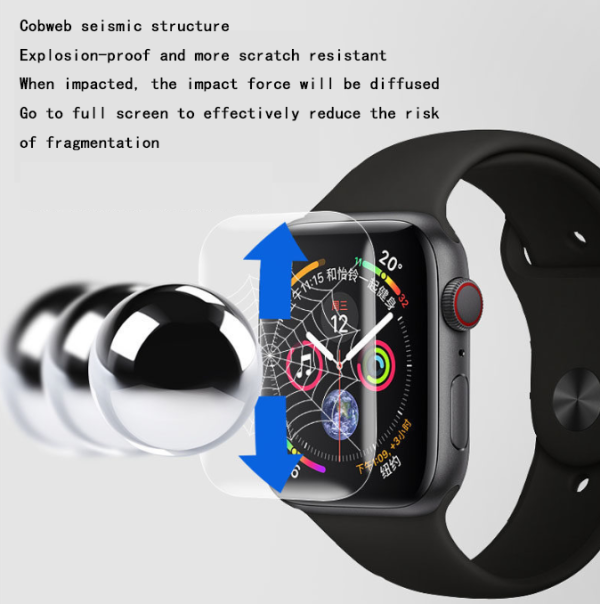 Suitable for Apple Watch7 Full Cover UV Watch Film iWatch7 41 45MM Watch Screen Saver - Image 4