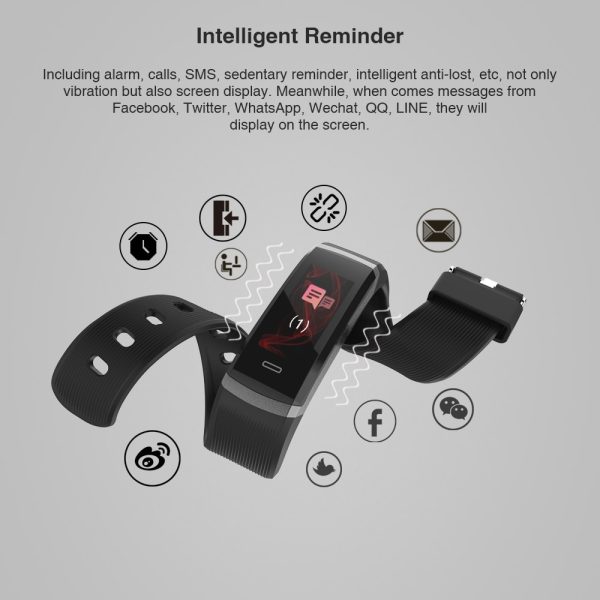 Sport Smart Watch GT101 Waterproof Color Screen Fitness Tracker Heart Rate Monitor Call Reminder Smartwatch Men Women - Image 4