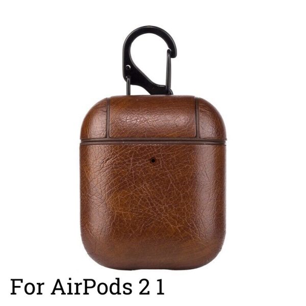 Protective Bag Leather Sleeve Cover Case Storage Earphone Portable For Apple AirPods Charging Box Case For AirPods Pro With Hook - Image 7
