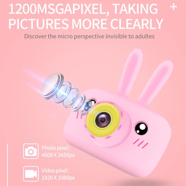Child camera HD digital camera 2 inch cute cartoon Camera toys children birthday gift 1600w child toys Camera - Image 2