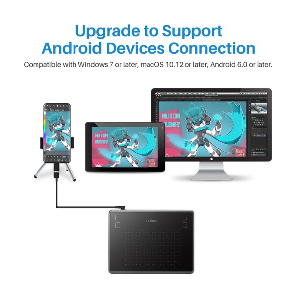 H430P Graphics Drawing Digital Tablets Signature Pen Tablet OSU Game Tablet with Battery-Free Stylus Pen with  Gift - Image 6