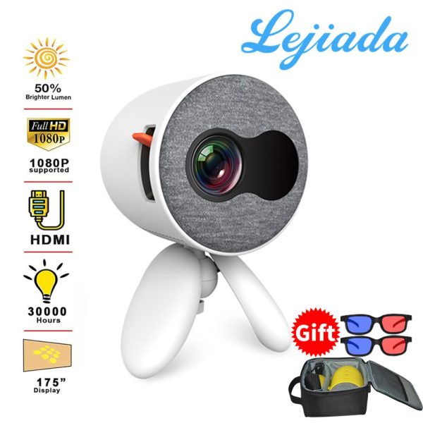 LEJIADA YG220 Mini Projector 3.5mm Audio Phone with screen Update Version Portable Pocket Cute Projector Video Player Kids Gift - Image 2