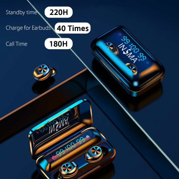 F9-10 3led Bluetooth 5.0 TWS Earphones - Image 2