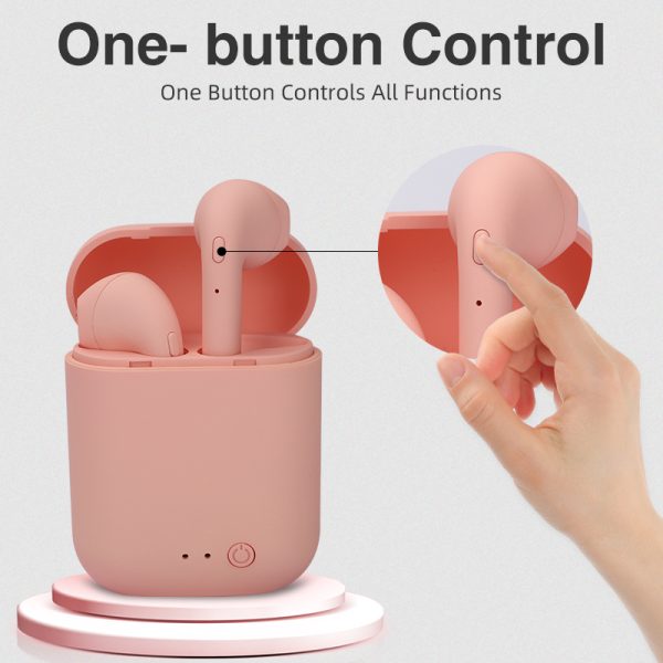 Mini-2 TWS Wireless Earphones Bluetooth 5.0 Earphone TWS Matte Macaron Earbuds With Mic Charging Box Headset Wireless Headphones - Image 2