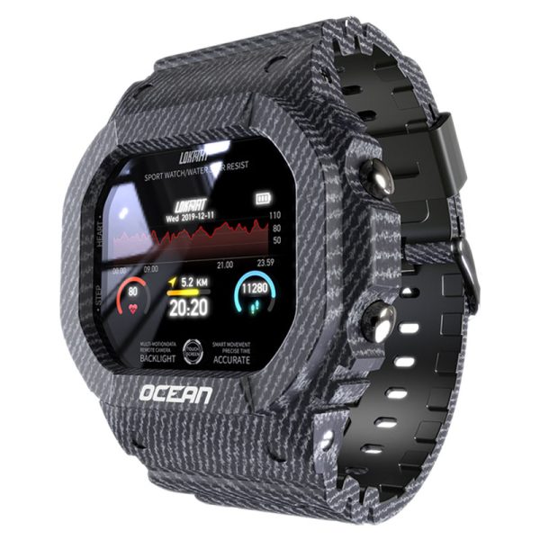 LOKMAT Ocean Smart Watch Men Fitness Tracker Blood Pressure Message Push Heart Rate Monitor Clock Smartwatch Women For Android - Image 8