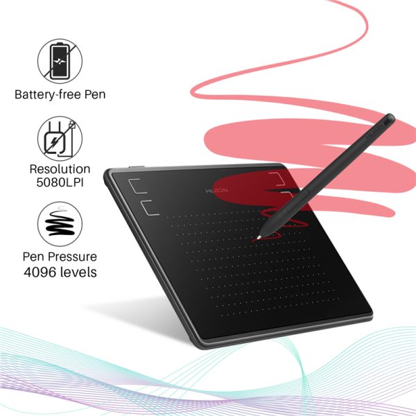 H430P Graphics Drawing Digital Tablets Signature Pen Tablet OSU Game Tablet with Battery-Free Stylus Pen with  Gift - Image 4