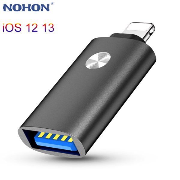 NOHON Famale USB to Lightning Camera Adapter Converter Data SD Card U Disk Short OTG For iPhone 11 Pro XS MAX XR X 6 6S 7 8 Plus - Image 7