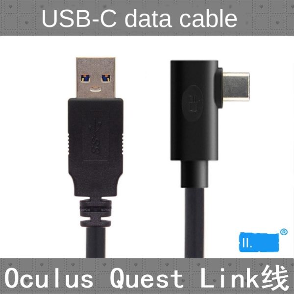 For Oculus Link USB- C Steam VR Quest/2 Type- C 3.1 Data Cable, Elbow Selectable 3m5m8m8m - Image 2