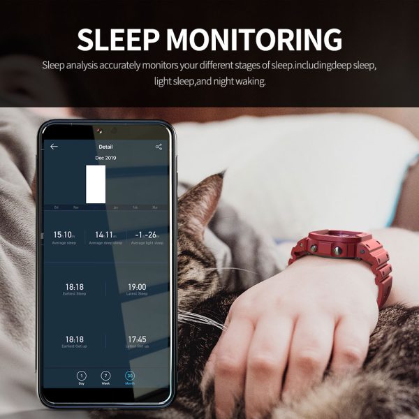 LOKMAT Ocean Smart Watch Men Fitness Tracker Blood Pressure Message Push Heart Rate Monitor Clock Smartwatch Women For Android - Image 4