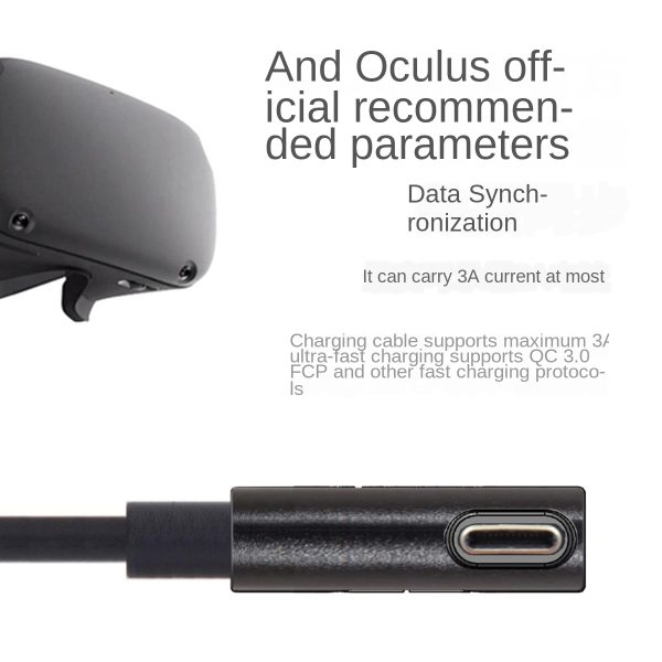 For Oculus Link USB- C Steam VR Quest/2 Type- C 3.1 Data Cable, Elbow Selectable 3m5m8m8m - Image 3