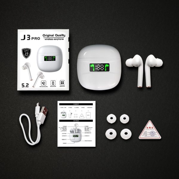 Wireless Earbuds Bluetooth 5.2 IPX7 Waterproof Earphones with LED Display Charging Case HD Stereo Built-in Mic Sports Earphones - Image 6