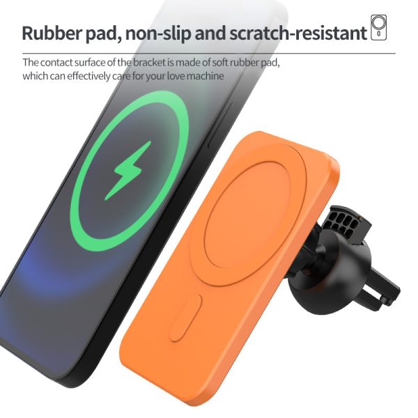 15w Magnetic Car Wireless Charger Phone Stand For Iphone 12 ProMax 12Mini Magsafe Car Holder - Image 3