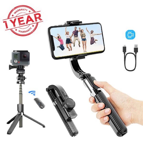 Phone Stabilizer Video Record Universal Handheld Gimbal Smartphone Stabilizers Wireless Bluetooth Selfie Stick Vlog Live Stream - Image 4