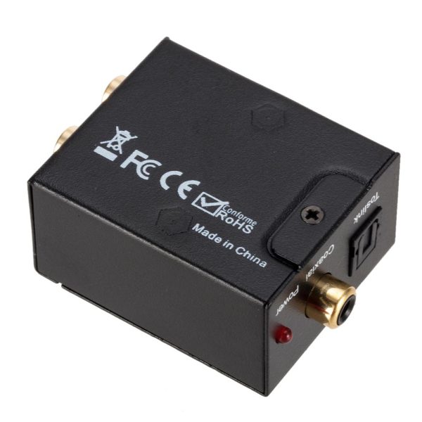 Grwibeou Digital to Analog Audio Converter Optical Fiber Toslink Coaxial Signal to RCA R/L Audio Decoder SPDIF ATV DAC Amplifier - Image 3