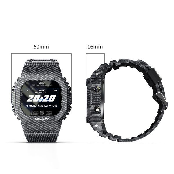 LOKMAT Ocean Smart Watch Men Fitness Tracker Blood Pressure Message Push Heart Rate Monitor Clock Smartwatch Women For Android - Image 5