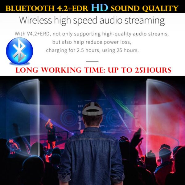 BOBO VR Z6 Bluetooth 3D Glasses Virtual Reality Box Google Cardboard Stereo Mic Headset Helmet - Image 5