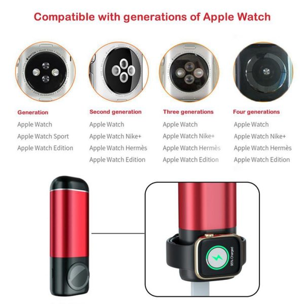 3 In1 Wireless Charger Power Bank 5200mAh Portable Mobile Phone Charger  Power Bank for iPhone AirPods Apple Watch Series 4/3/2/ - Image 3