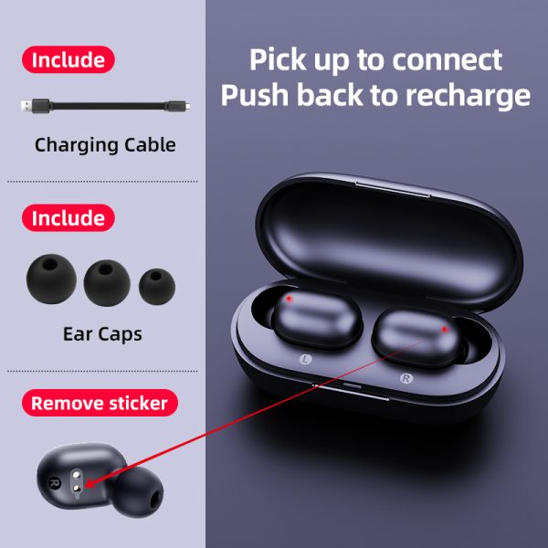 Haylou GT1 TWS Fingerprint Touch Bluetooth Earphones, HD Stereo Wireless Headphones,Noise Cancelling Gaming Headset - Image 4