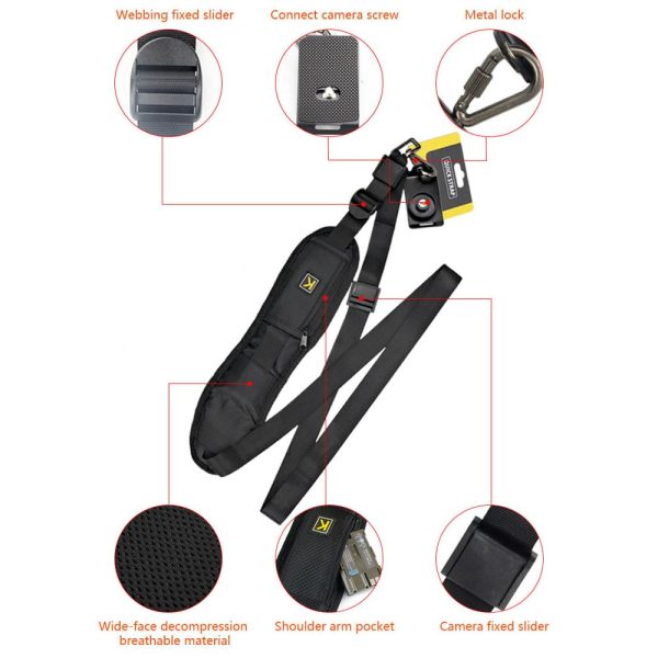 New Portable Shoulder Camera Strap for DSLR Digital SLR Camera Canon Nikon Sonys Quick Rapid camera accessories Neck Strap Belt - Image 2
