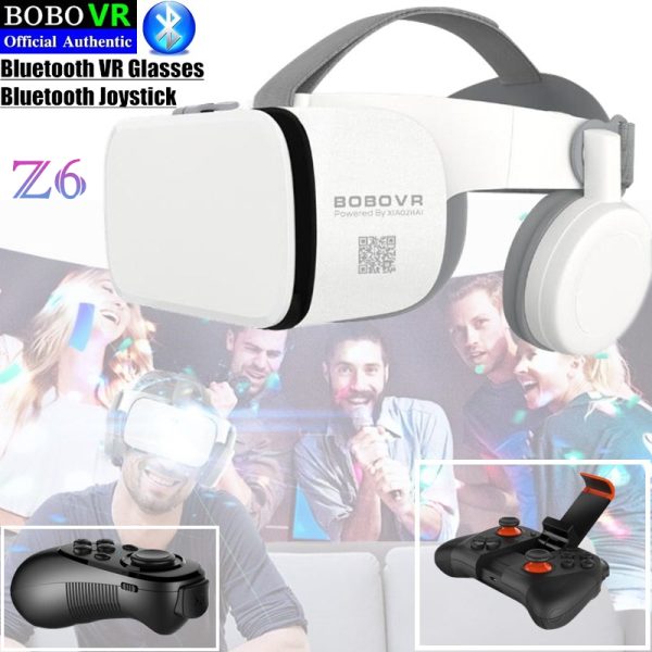 BOBO VR Z6 Bluetooth 3D Glasses Virtual Reality Box Google Cardboard Stereo Mic Headset Helmet - Image 2