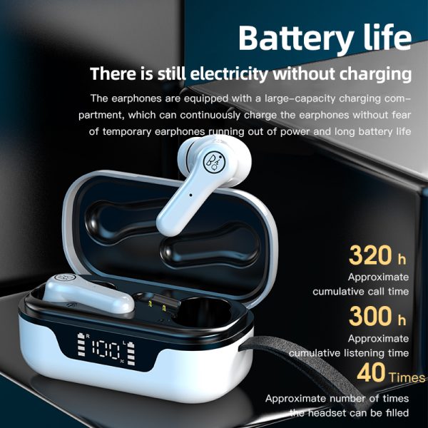 ANC Pro Bluetooth V5.1 Headset Active Noise Cancelling Earphones With Charging Box Wireless Touch Control Earbuds TWS Earphone - Image 5