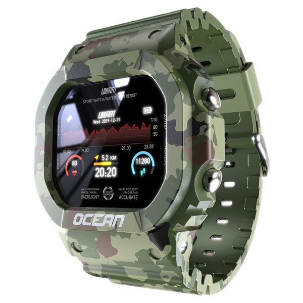 LOKMAT Ocean Smart Watch Men Fitness Tracker Blood Pressure Message Push Heart Rate Monitor Clock Smartwatch Women For Android - Image 6
