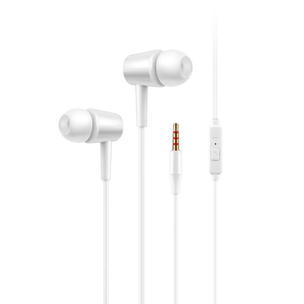 Wired earphone 3.5mm Earbud With Mic Volume Control waterproof Music Gaming In-ear Sport Headset off white Earbuds for music MP3 - Image 5