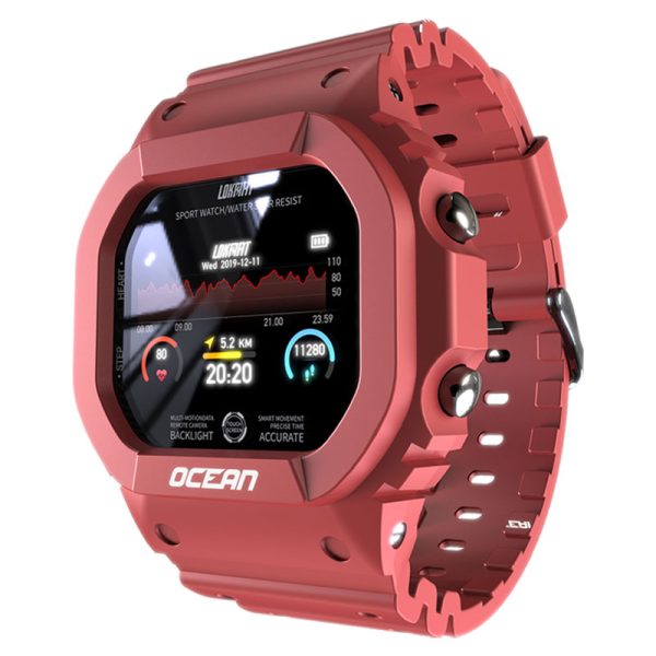 LOKMAT Ocean Smart Watch Men Fitness Tracker Blood Pressure Message Push Heart Rate Monitor Clock Smartwatch Women For Android - Image 7
