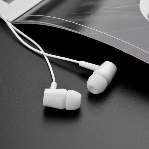 Wired earphone 3.5mm Earbud With Mic Volume Control waterproof Music Gaming In-ear Sport Headset off white Earbuds for music MP3 - Image 3