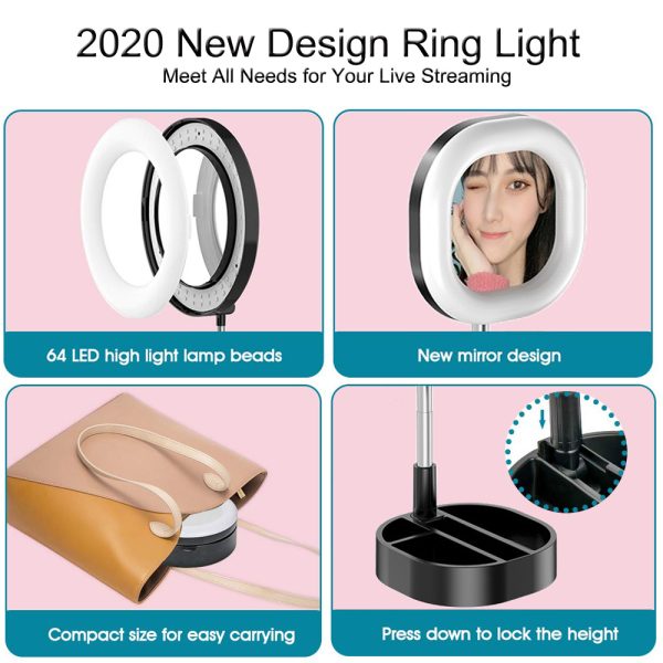 Universal USB Selfie Ring Light Photo Studio Camera Lights Dimmable Video Lighting With Stand For Youtube Makeup Live - Image 5