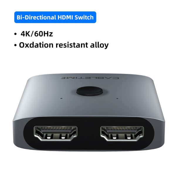 CABLETIME HDMI Splitter 4K 60Hz 1x2/2x1 Adapter HDMI Switcher 2 in 1 Converter for latop Macbook Air HDTV PS4 HDMI Switch C355 - Image 7