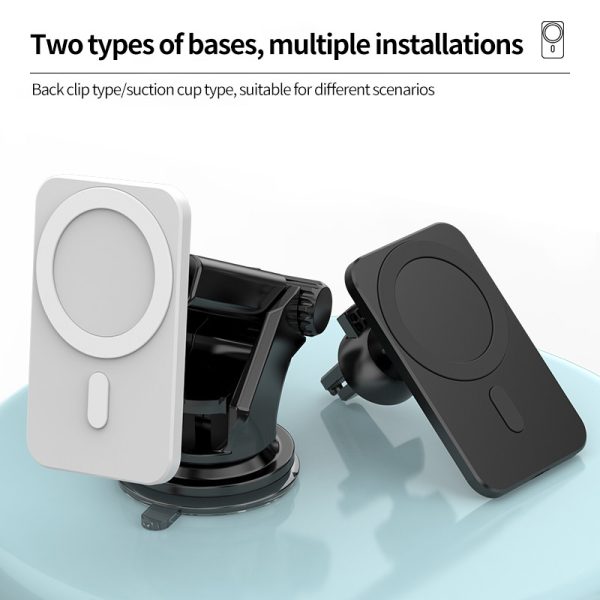 15w Magnetic Car Wireless Charger Phone Stand For Iphone 12 ProMax 12Mini Magsafe Car Holder - Image 6