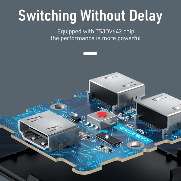 CABLETIME HDMI Splitter 4K 60Hz 1x2/2x1 Adapter HDMI Switcher 2 in 1 Converter for latop Macbook Air HDTV PS4 HDMI Switch C355 - Image 6