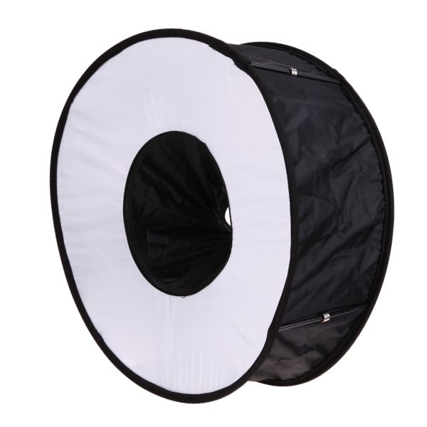Ring Softbox SpeedLite Softbox Flash Light 45cm Foldable Diffuser Ring Speedlight Soft box - Image 2
